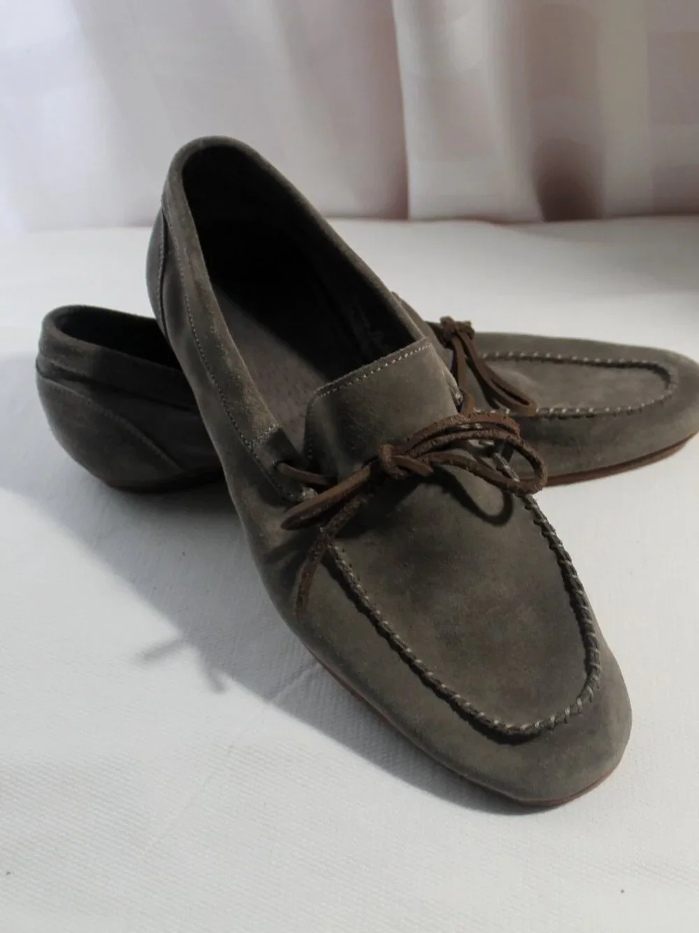 Men's Banana Republic Italian Leather Suede Moccasin Loafers Size 11M